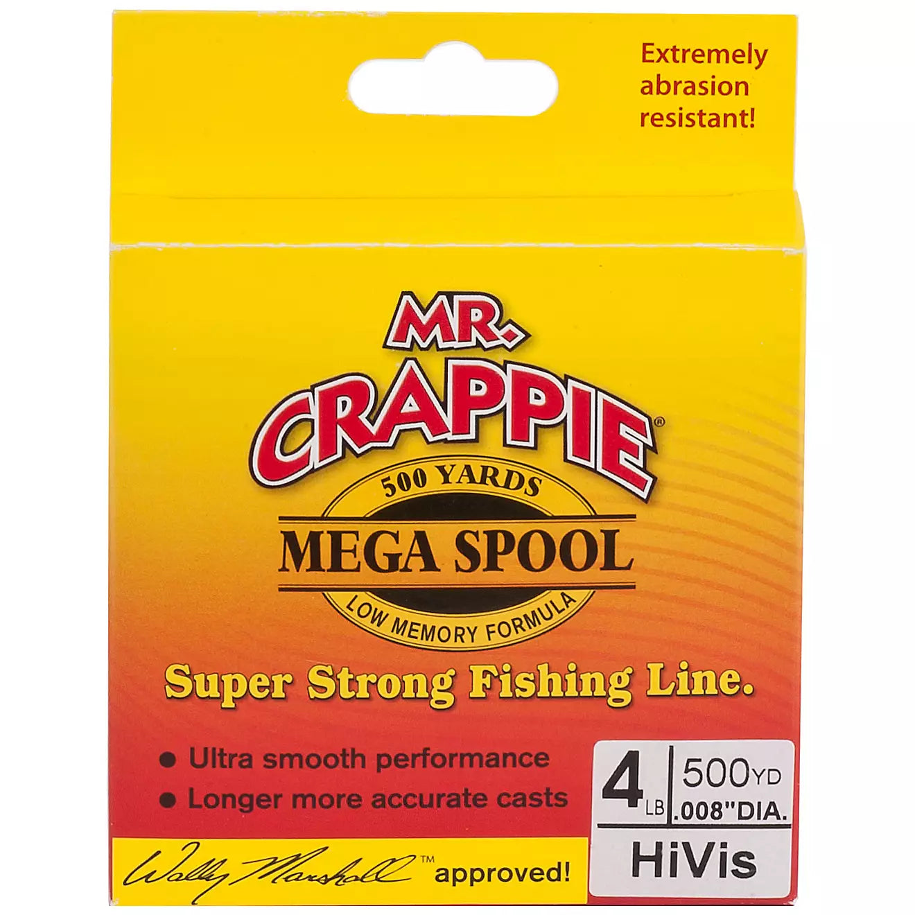 Mr Crappie Mega Spool HiVis Fishing Line